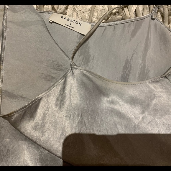 Aritzia Babaton Beck Silver Mini Dress - Picture 7 of 13